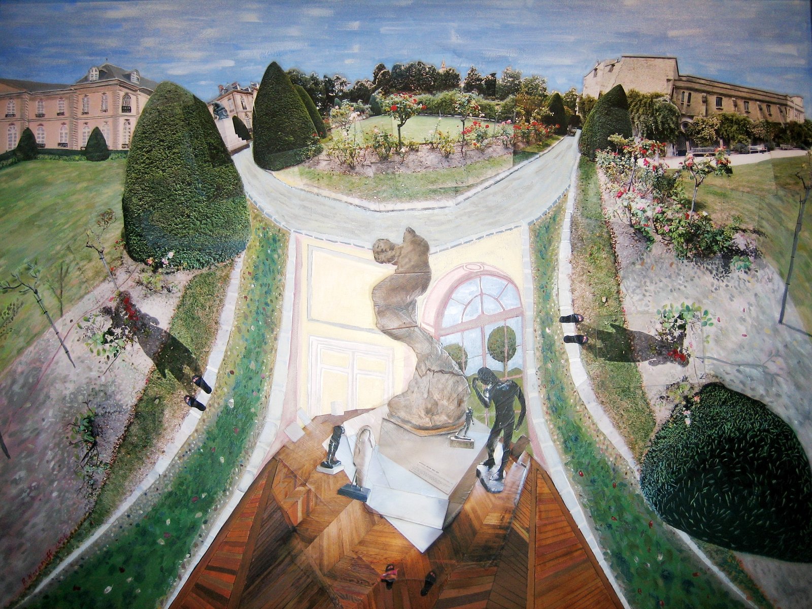 Rodin Museum, photomontage by Beth Woronoff, 2006
