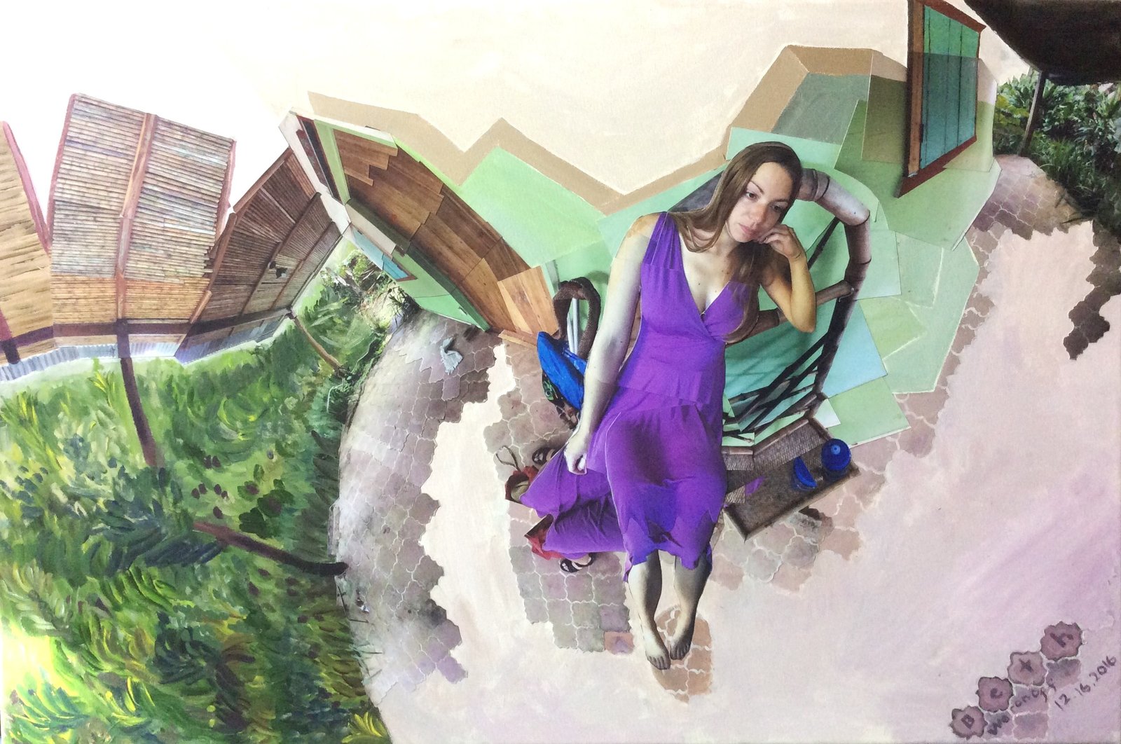 Alice, photomontage by Beth Woronoff, 2016
