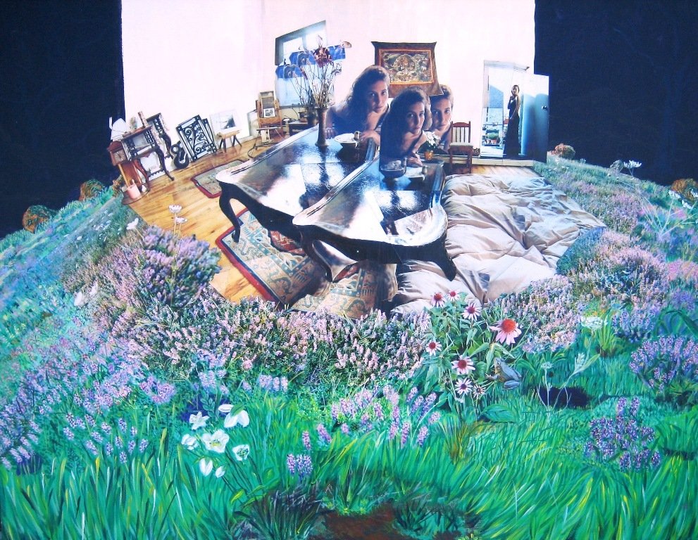 A Stage in the Field, photomontage by Beth Woronoff, 2002