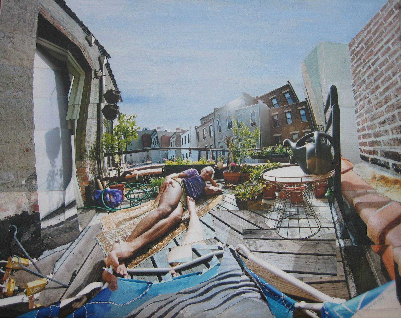 Harlem Deck, photomontage by Beth Woronoff, 2006