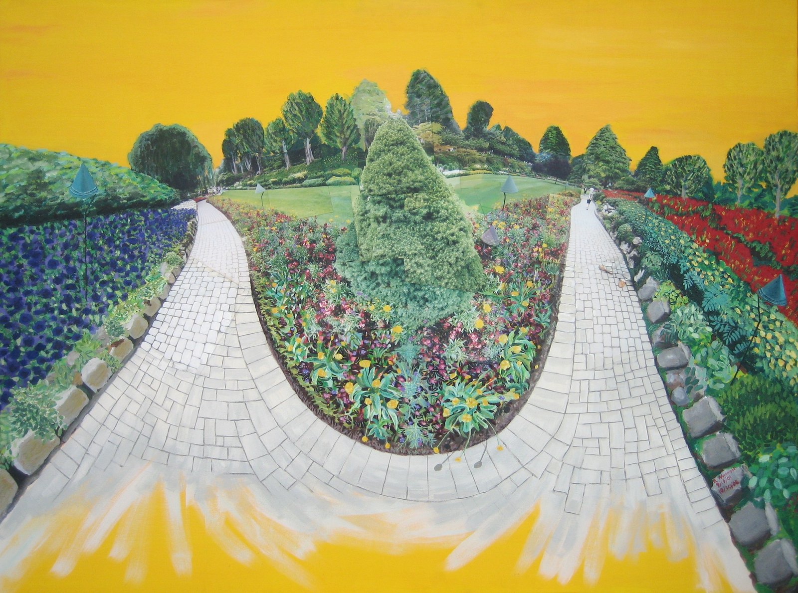 Yellow Brick Road, photomontage by Beth Woronoff, 2001